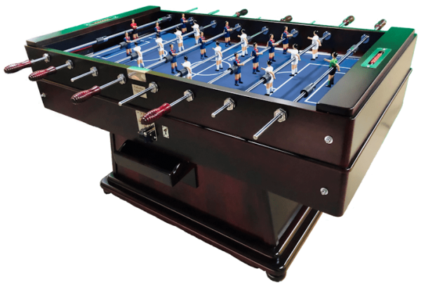 Futbolin Cordoba Caoba envejecido pista Azul Futbolin Cordoba Caoba envejecido pista Azul